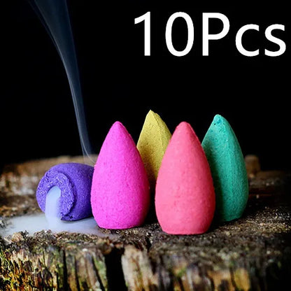 Natural Backflow Incense Cones – Mixed Aromas