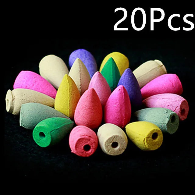 Natural Backflow Incense Cones – Mixed Aromas