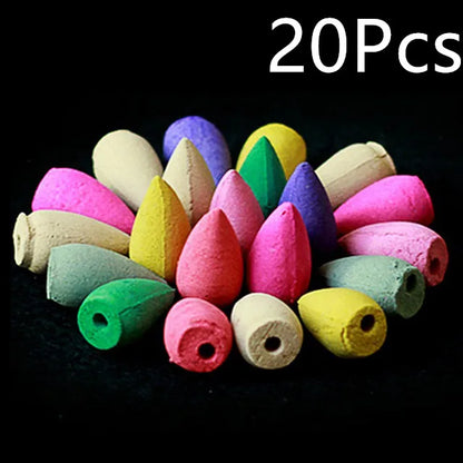 Natural Backflow Incense Cones – Mixed Aromas